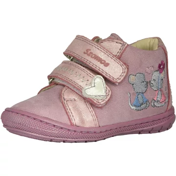 Kislány bokacipő, egérke mintával, 22