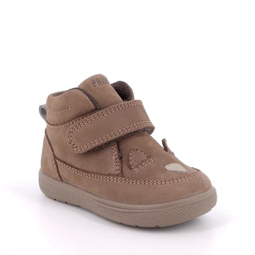 Fiú bokacipő, barna színben, tépőzárral, 23