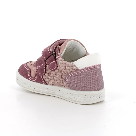 Lány bokacipő, lila és rózsaszín, tépőzárral, 27