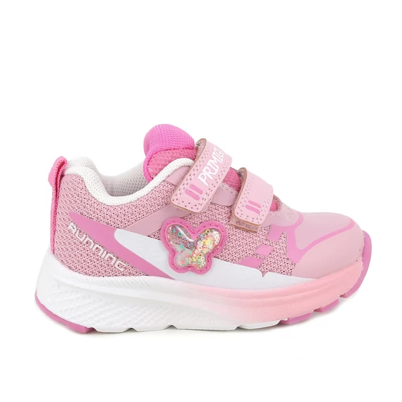 Lány sportcipő, rózsaszín, pillangós, 27